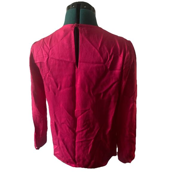 Christian Dior Fuchsia silk blouse Size 6 But Feels More Like 4 - Picture 2 of 7